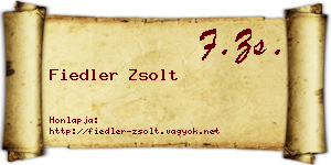 Fiedler Zsolt névjegykártya